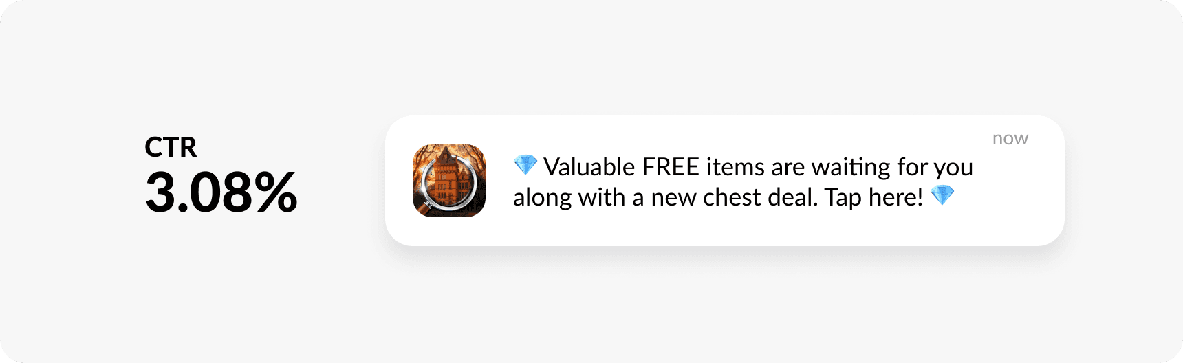 Mobile game app push example